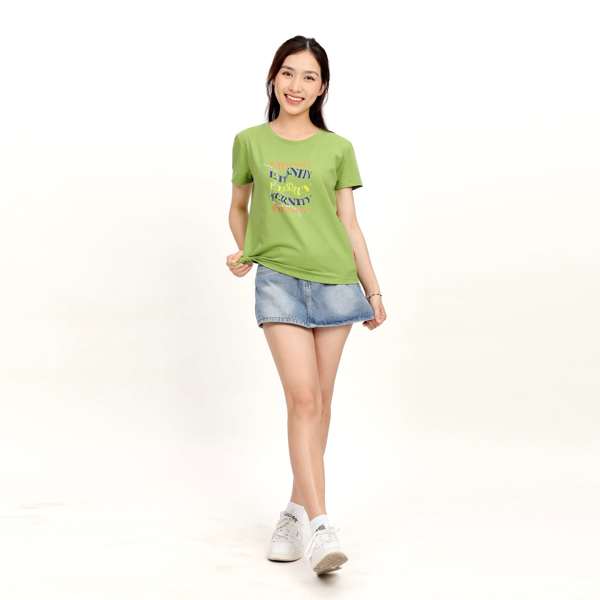 Áo thun nữ form suông chất cotton siêu mát 190p 0310