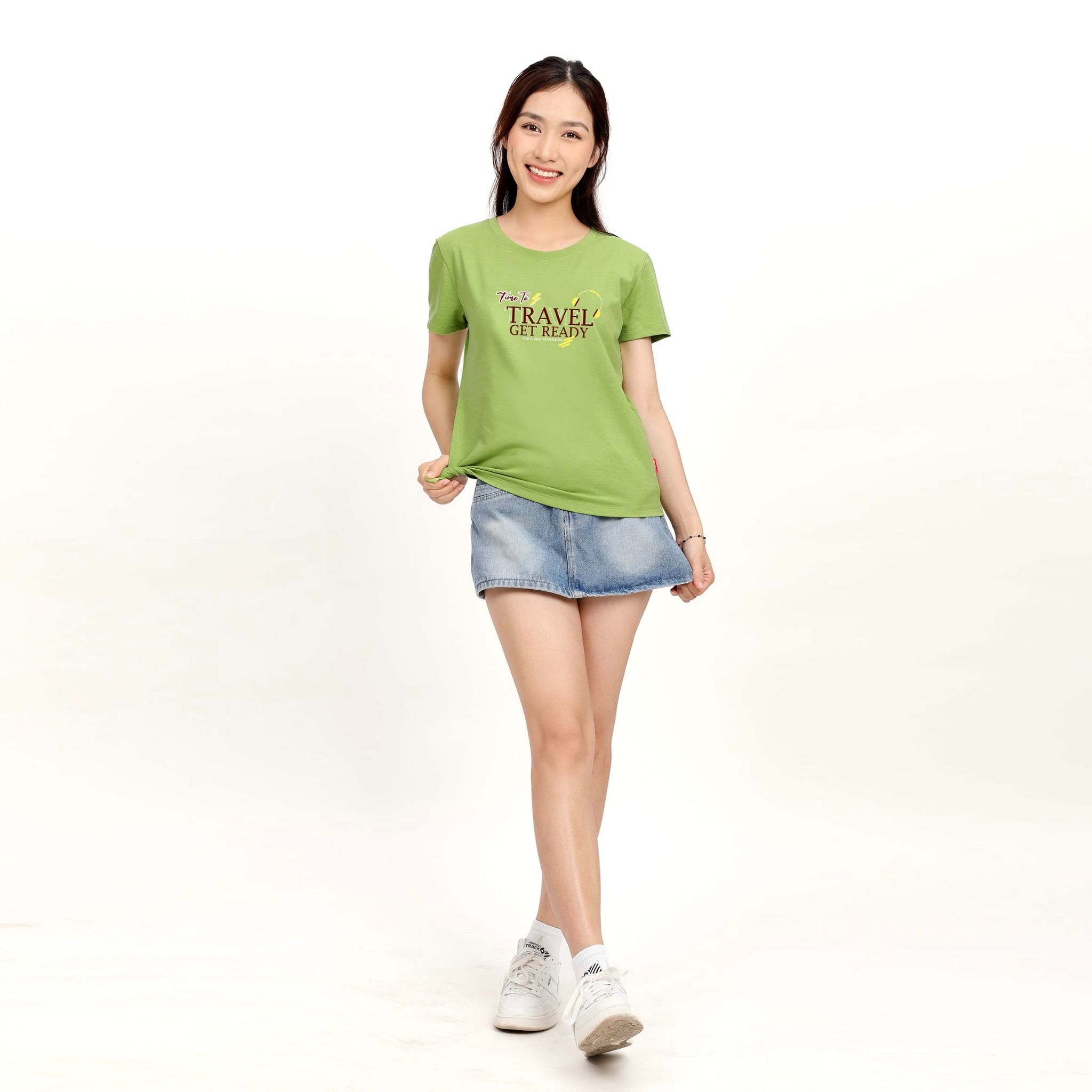 Áo thun nữ form suông chất cotton siêu mát 190p 0411