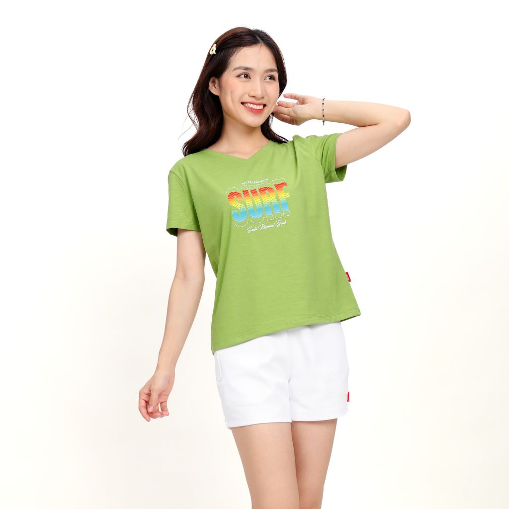 Áo thun nữ form suông chất liệu Cotton cao cấp 190p 0311