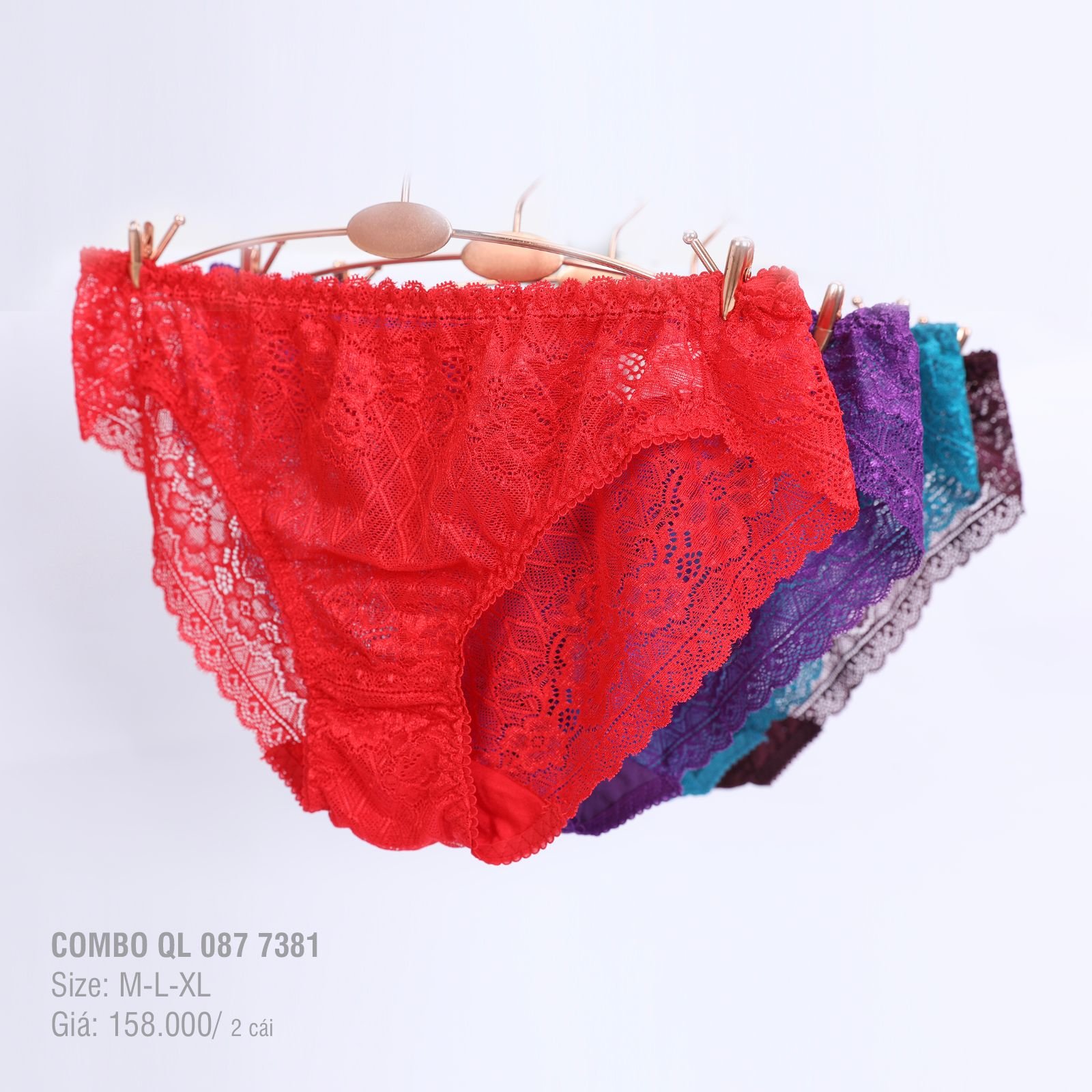 BST Combo 02-06-10 Quần lót nữ chất Ren 087p 7381 / 7384