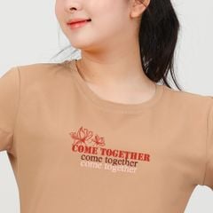Áo thun nữ tay ngắn Cổ Tròn Form Suông chất cotton siêu mát 020p 0321
