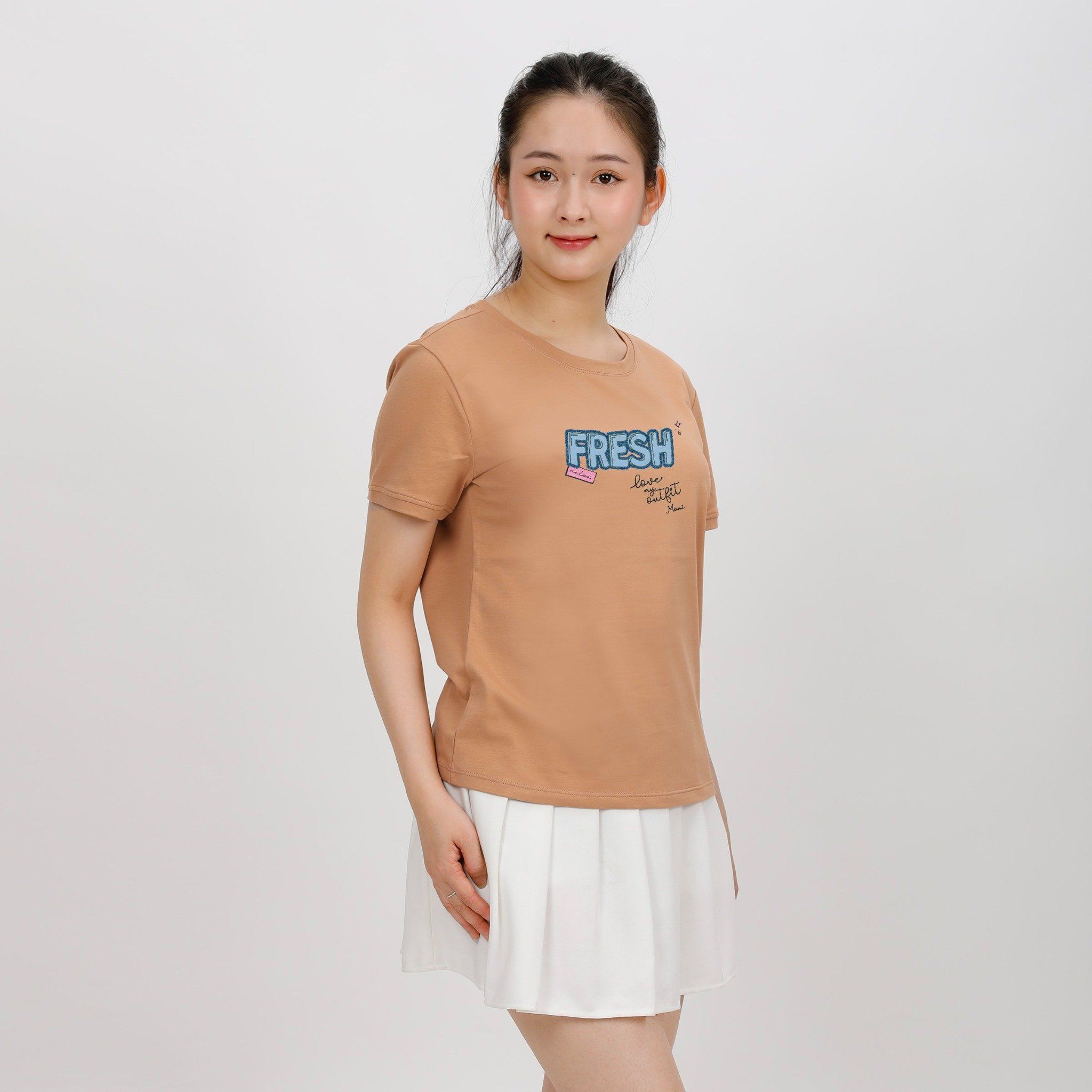 Áo thun nữ Form Basic chất cotton siêu mát 020p 0287