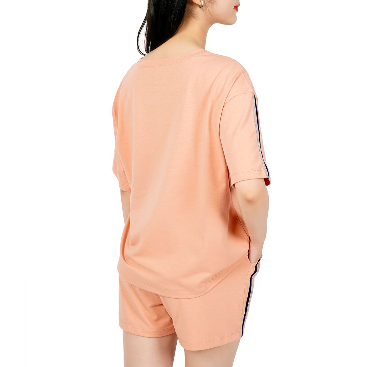 Set đồ bộ nữ kiểu quần đùi tay ngắn cotton cvc mát 195p 5077