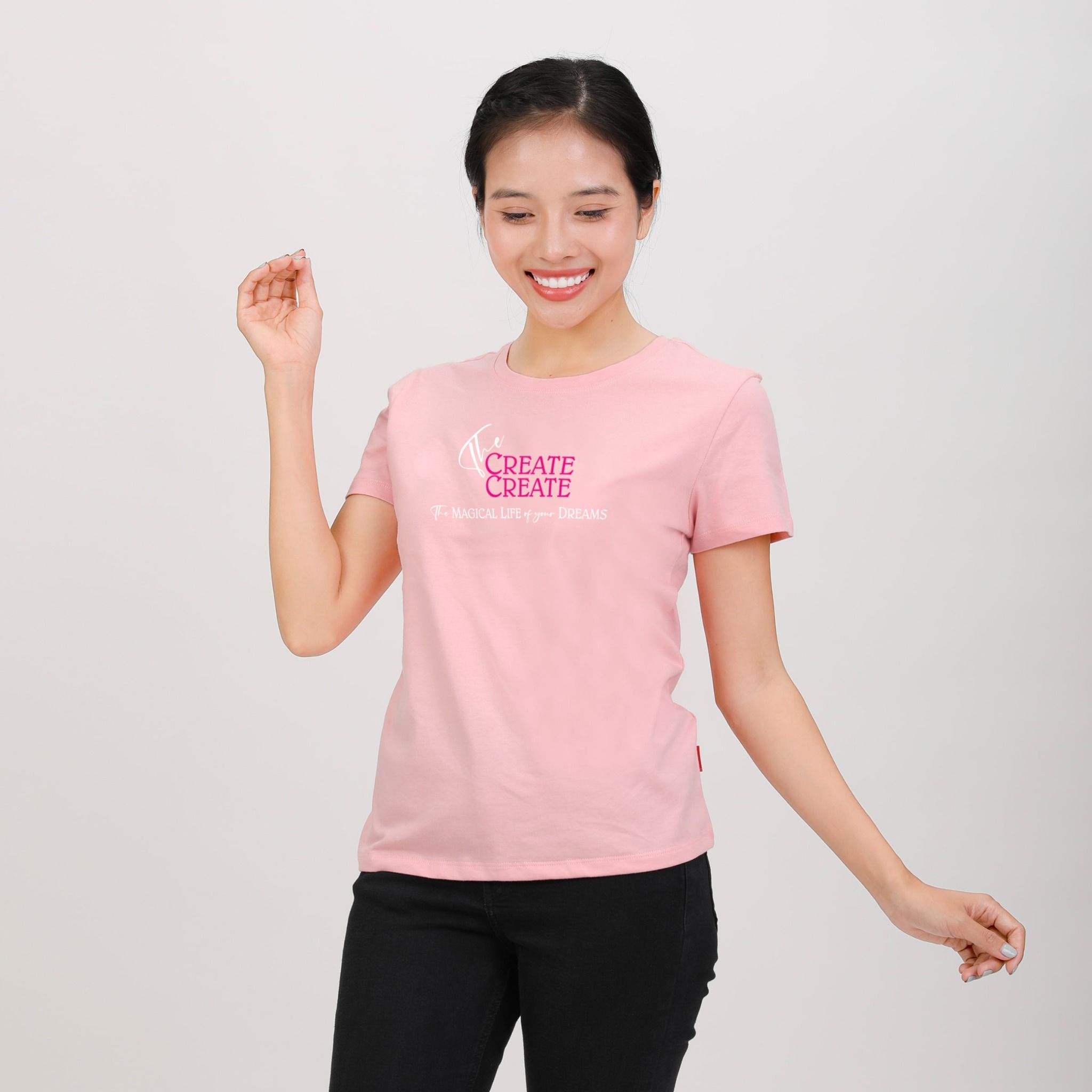 Áo thun nữ tay ngắn Form Suông chất cotton siêu mát 020p 0309