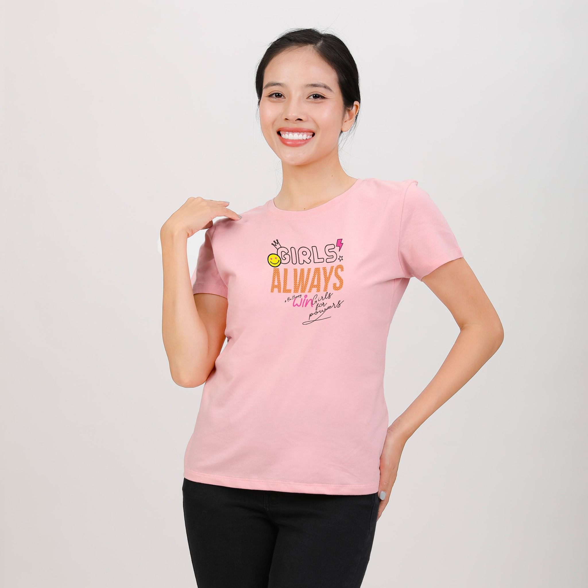 Áo thun nữ tay ngắn Form Suông chất cotton siêu mát 020p 0310