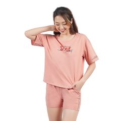 Đồ bộ ngủ nữ quần đùi tay ngắn cotton 025p 5088