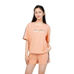 Set đồ bộ nữ kiểu quần đùi tay ngắn cotton cvc mát 195p 5077