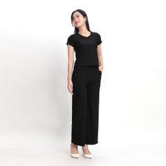 Set đồ bộ nữ kiểu quần dài tay ngắn chất rib chất cotton siêu mát 223p 3401