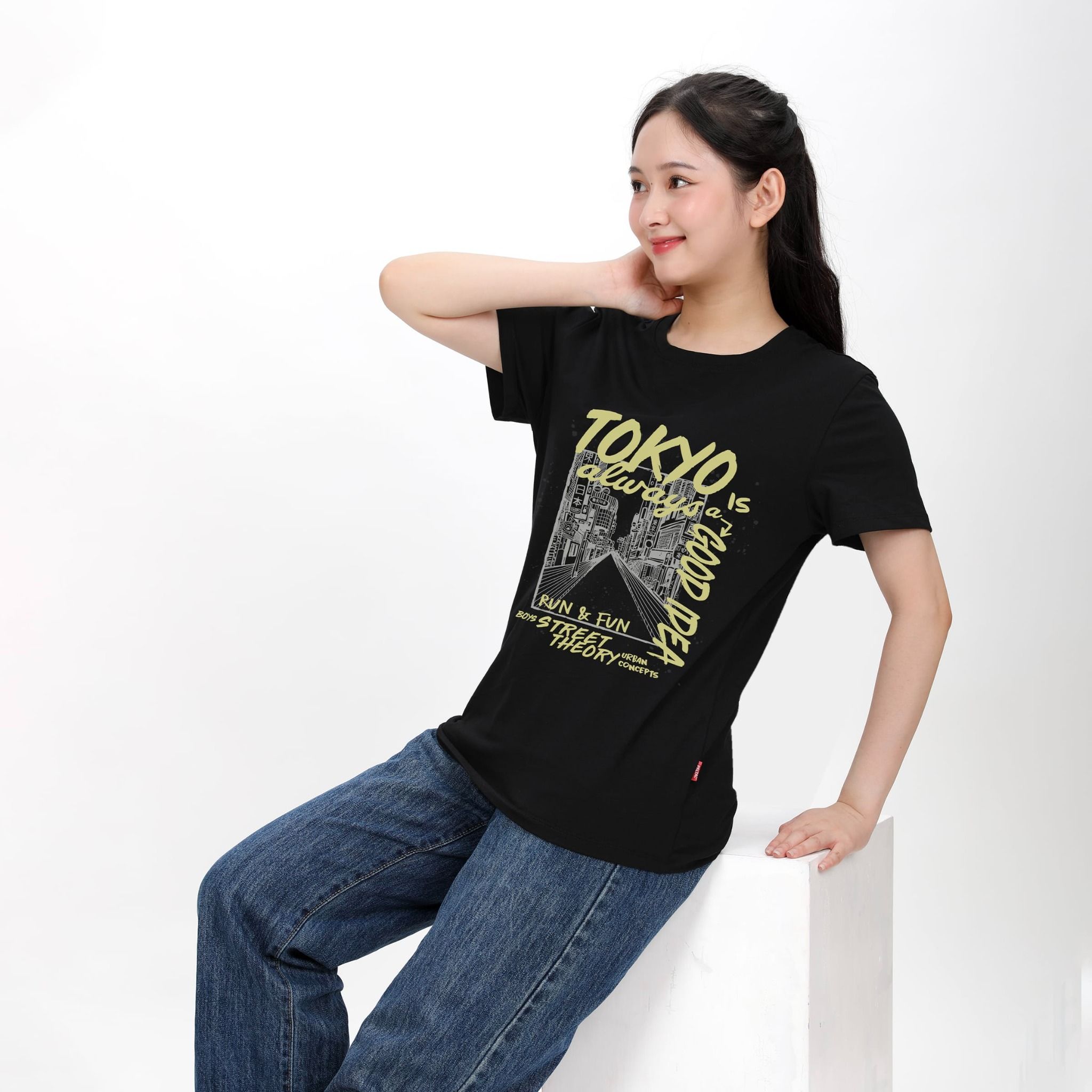 Áo thun nữ form rộng chất cotton siêu mát 020p 0354