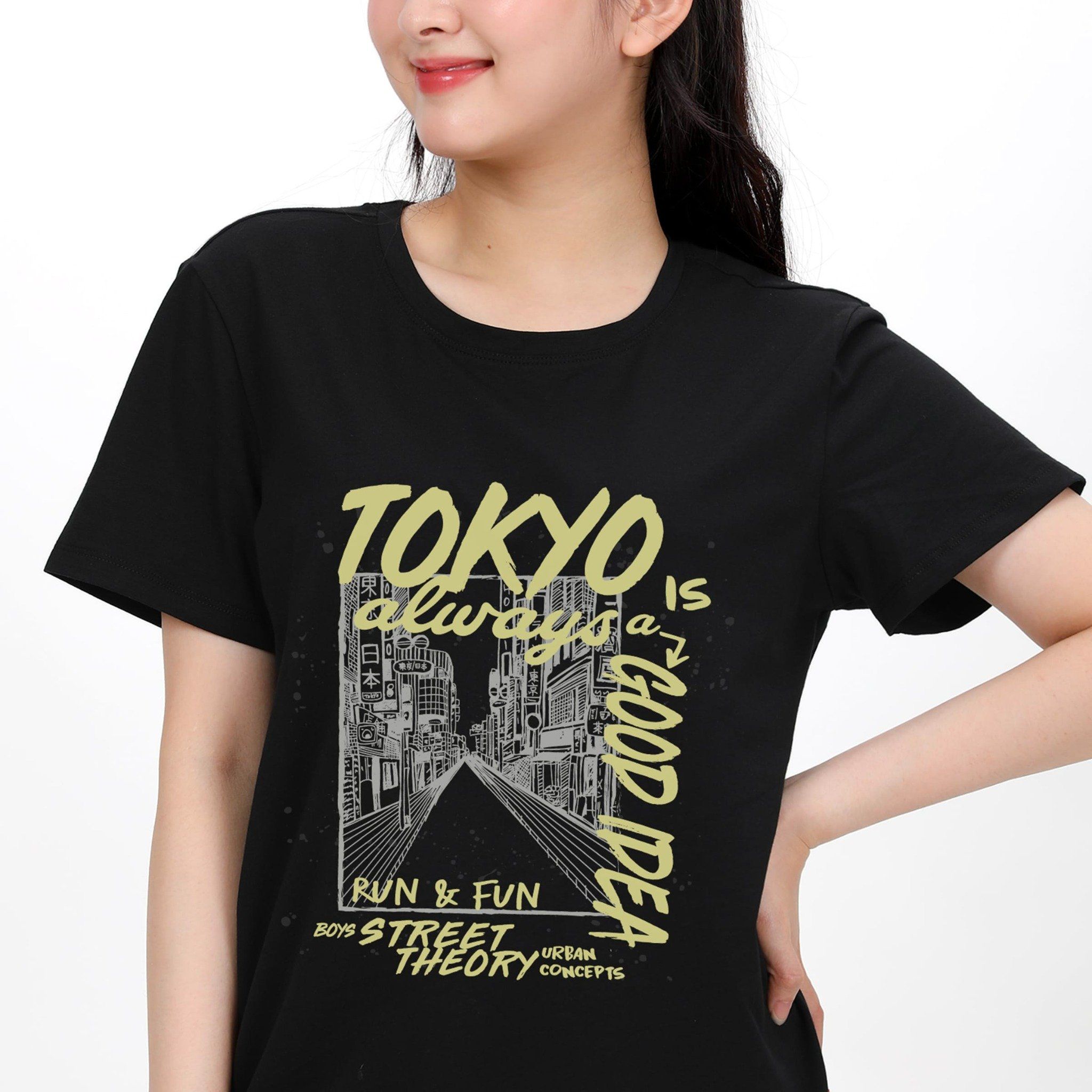 Áo thun nữ form rộng chất cotton siêu mát 020p 0354