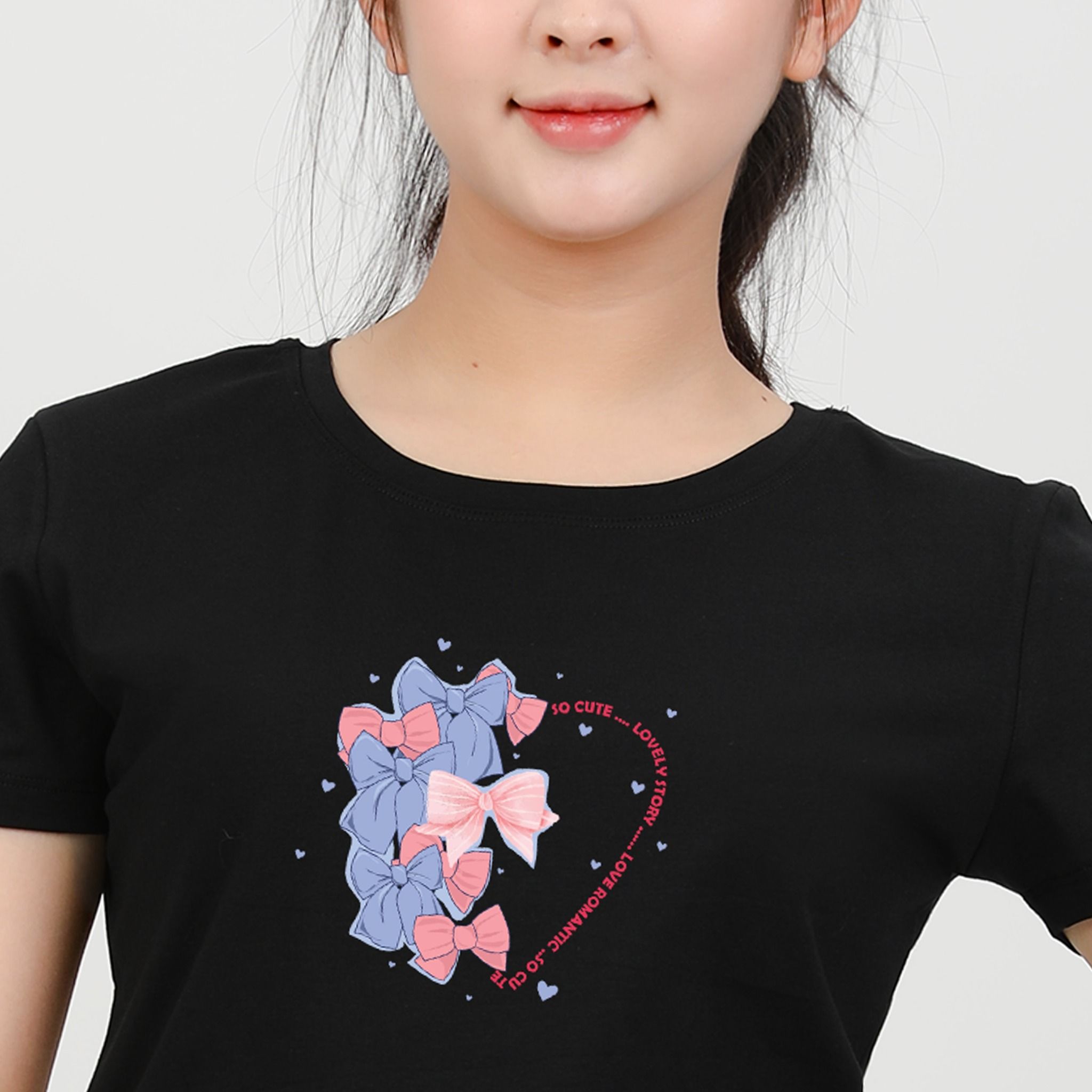 Áo thun nữ tay ngắn Cổ Tròn Form Suông chất cotton siêu mát 020p 0314