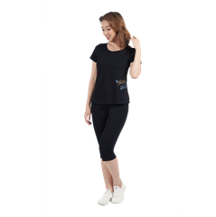 Set đồ bộ nữ kiểu quần lửng tay ngắn chất cotton siêu mát 024p 4247