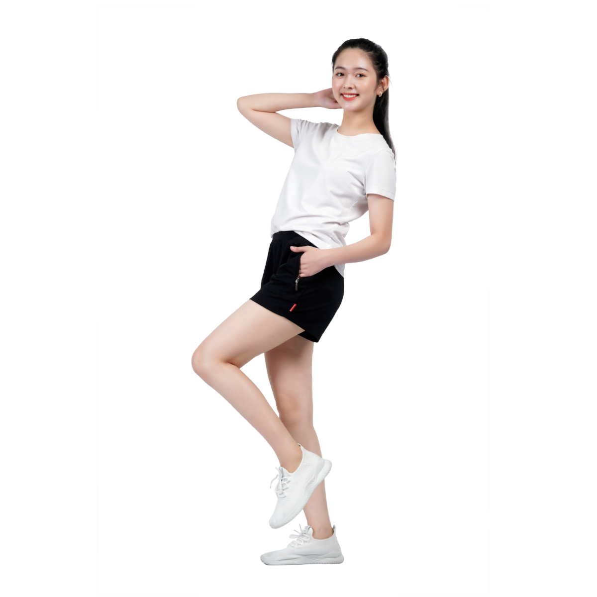 quần đùi nữ chất vảy cá cotton siêu mát 408p 8048