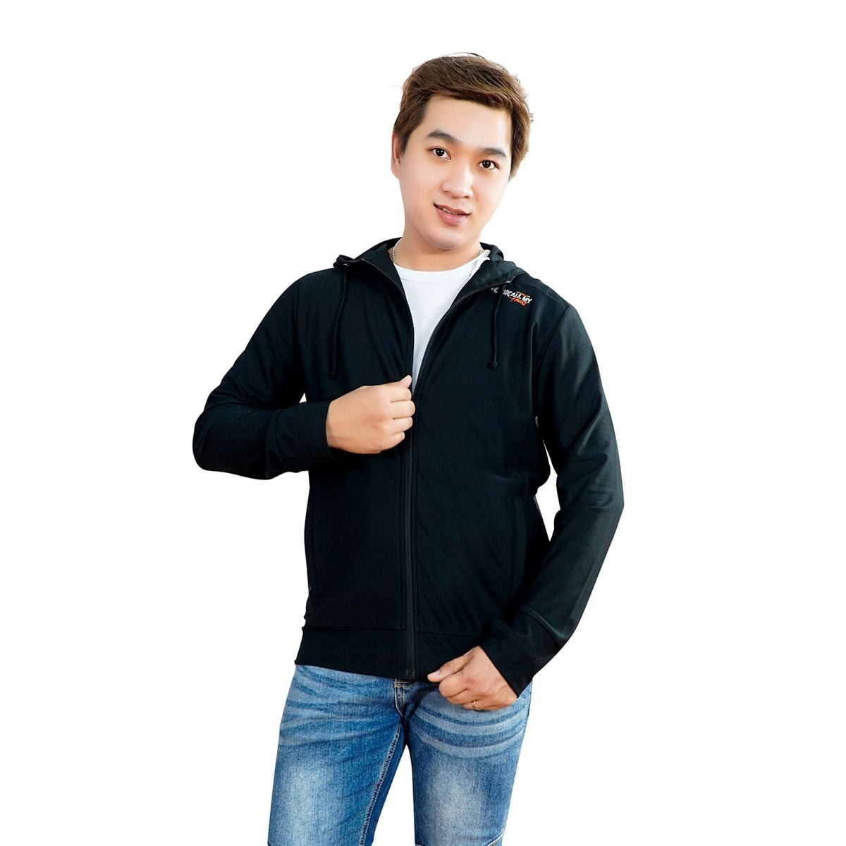 Áo khoác nam chống nắng, chống UV có nón chất cotton pique siêu mát 521p 1177