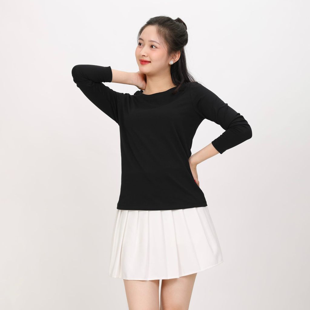 Áo Thun Tay Dài Cổ Tròn Cotton 020p 0263