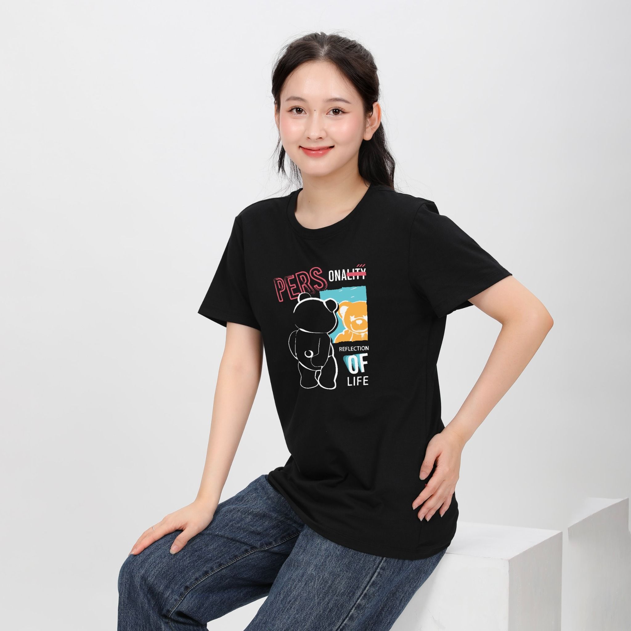 Áo thun nữ tay ngắn Form Rộng chất cotton siêu mát 020p 0289