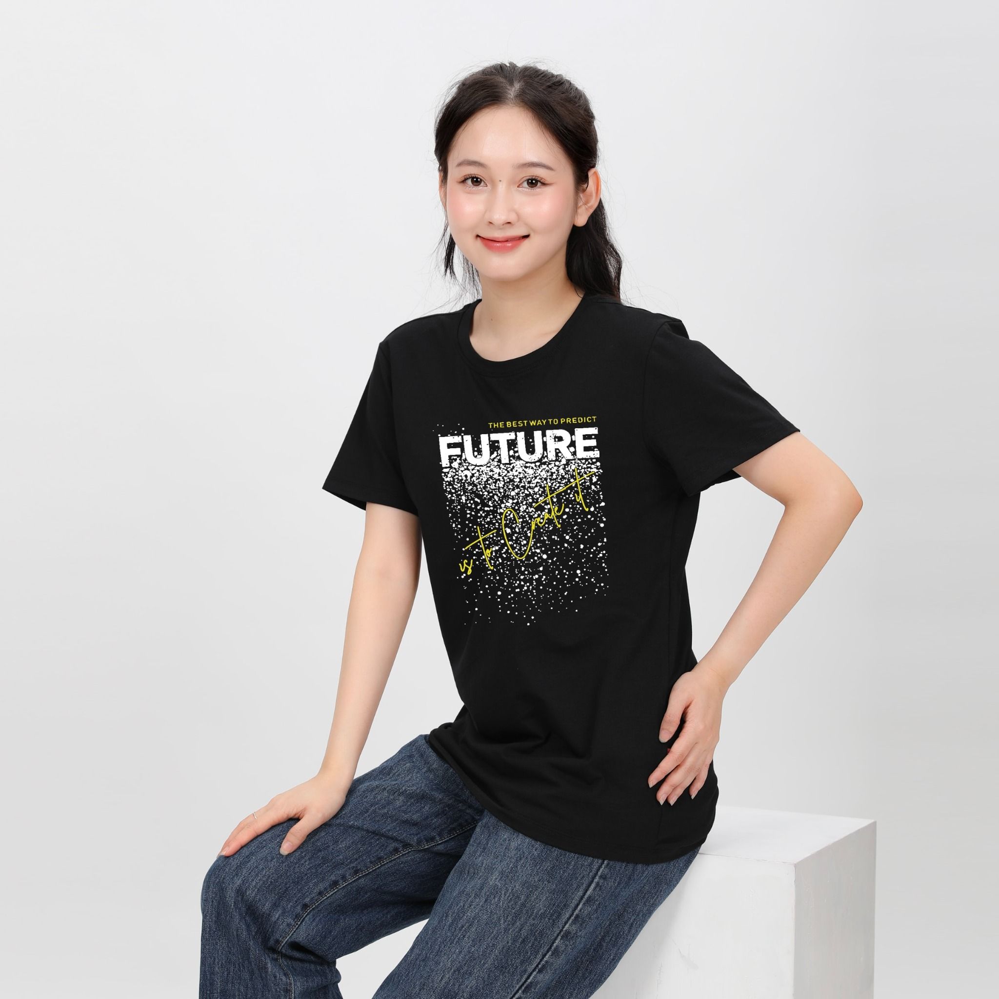 Áo thun nữ tay ngắn Form Rộng chất cotton siêu mát 020p 0290