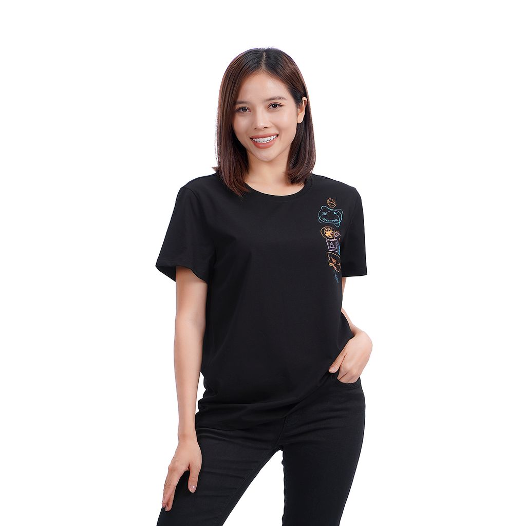 Áo thun tay ngắn cotton form rộng 020p 0194