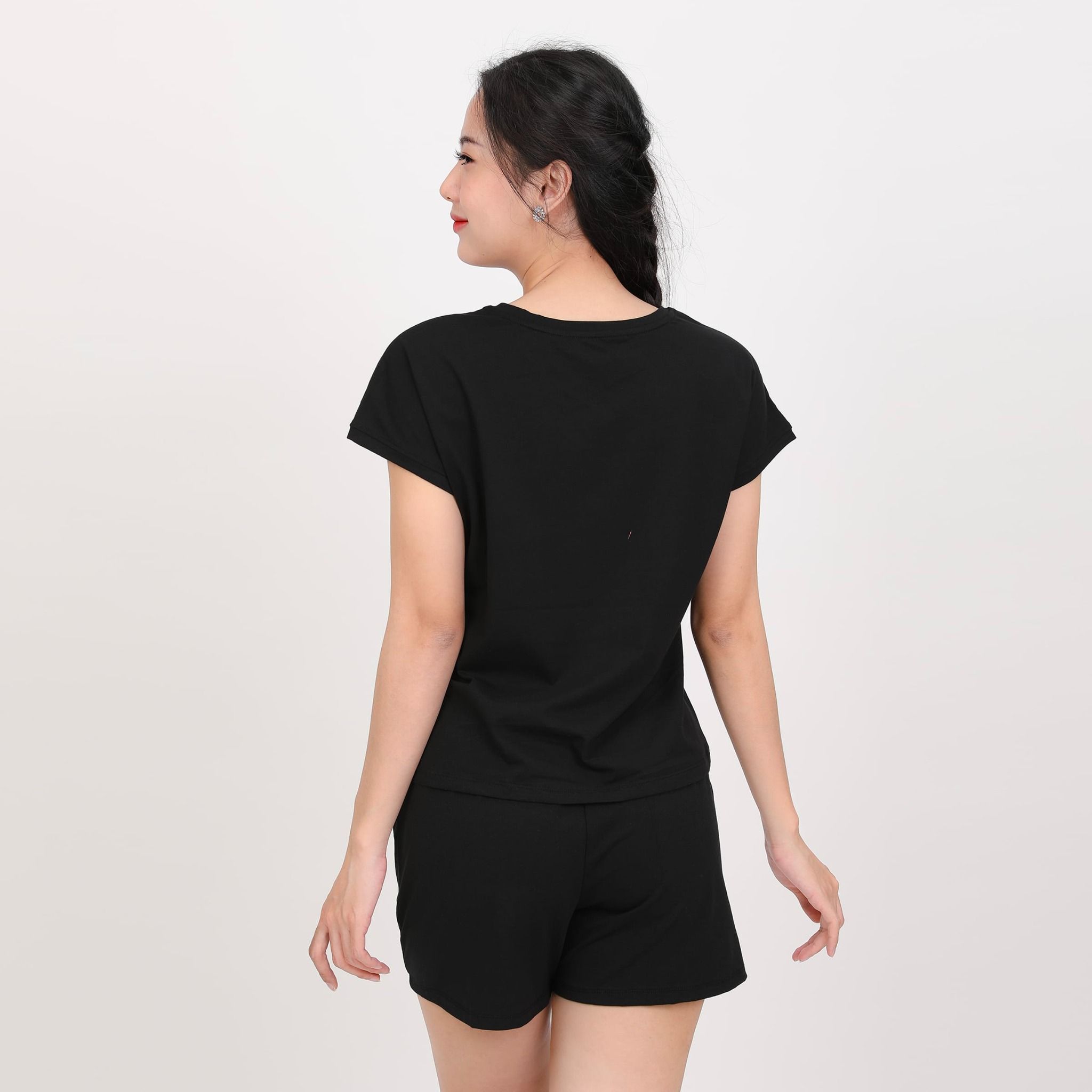 Set đồ bộ nữ kiểu quần đùi tay liền chất cotton siêu mát 025p 5220