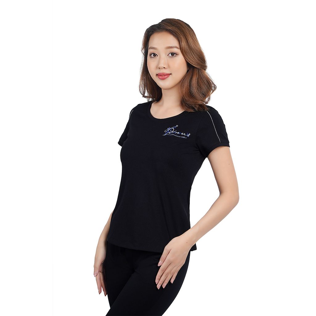 Đồ bộ nữ mặc nhà kiểu quần lửng tay ngắn cotton 024p 4246