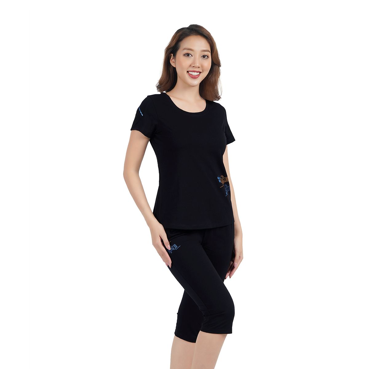 Set đồ bộ nữ kiểu quần lửng tay ngắn chất cotton siêu mát 024p 4246