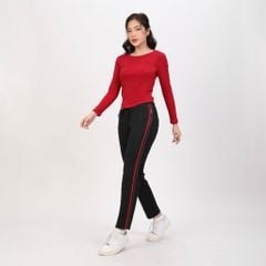 Quần thể thao nữ ống dài thun chất vảy cá cotton cvc mát 408p 8064