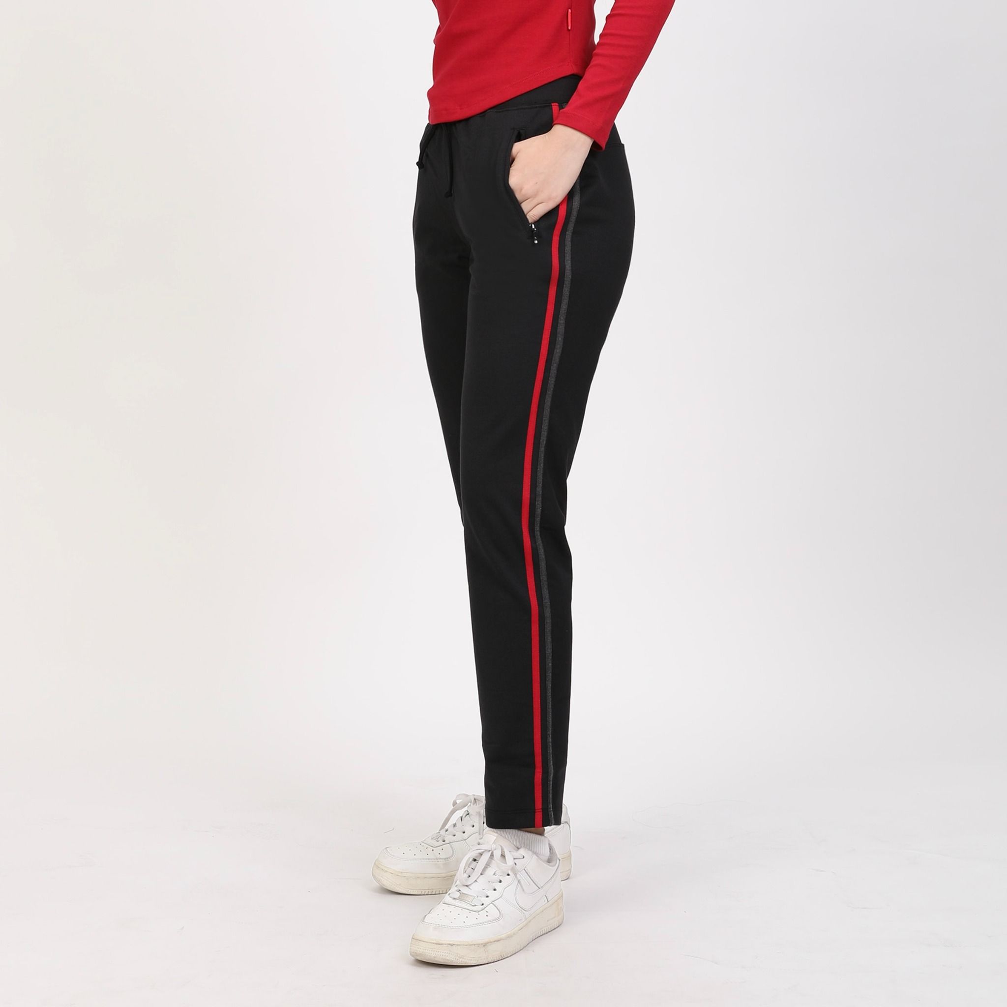 Quần thể thao nữ ống dài thun chất vảy cá cotton cvc mát 408p 8064
