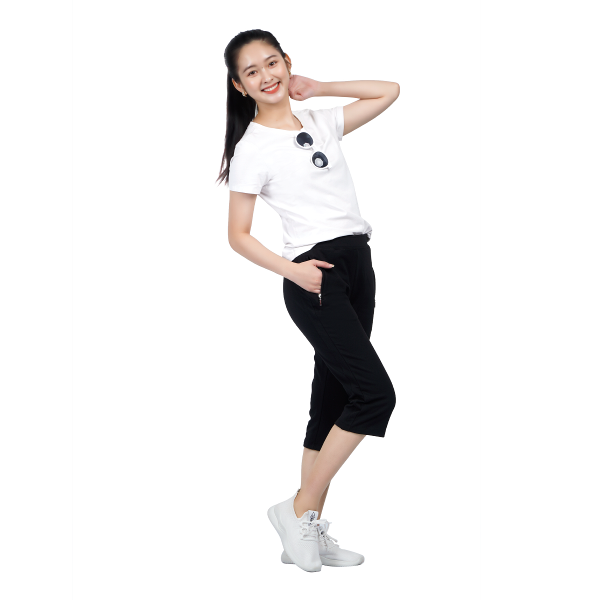 quần ống lửng chất vảy cá cotton siêu mát 408p 8049