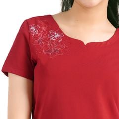 Set đồ bộ nữ kiểu quần dài tay ngắn chất cotton siêu mát 023p 3316