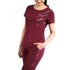 Set đồ bộ nữ kiểu quần lửng tay ngắn cotton cvc mát 194p 4249