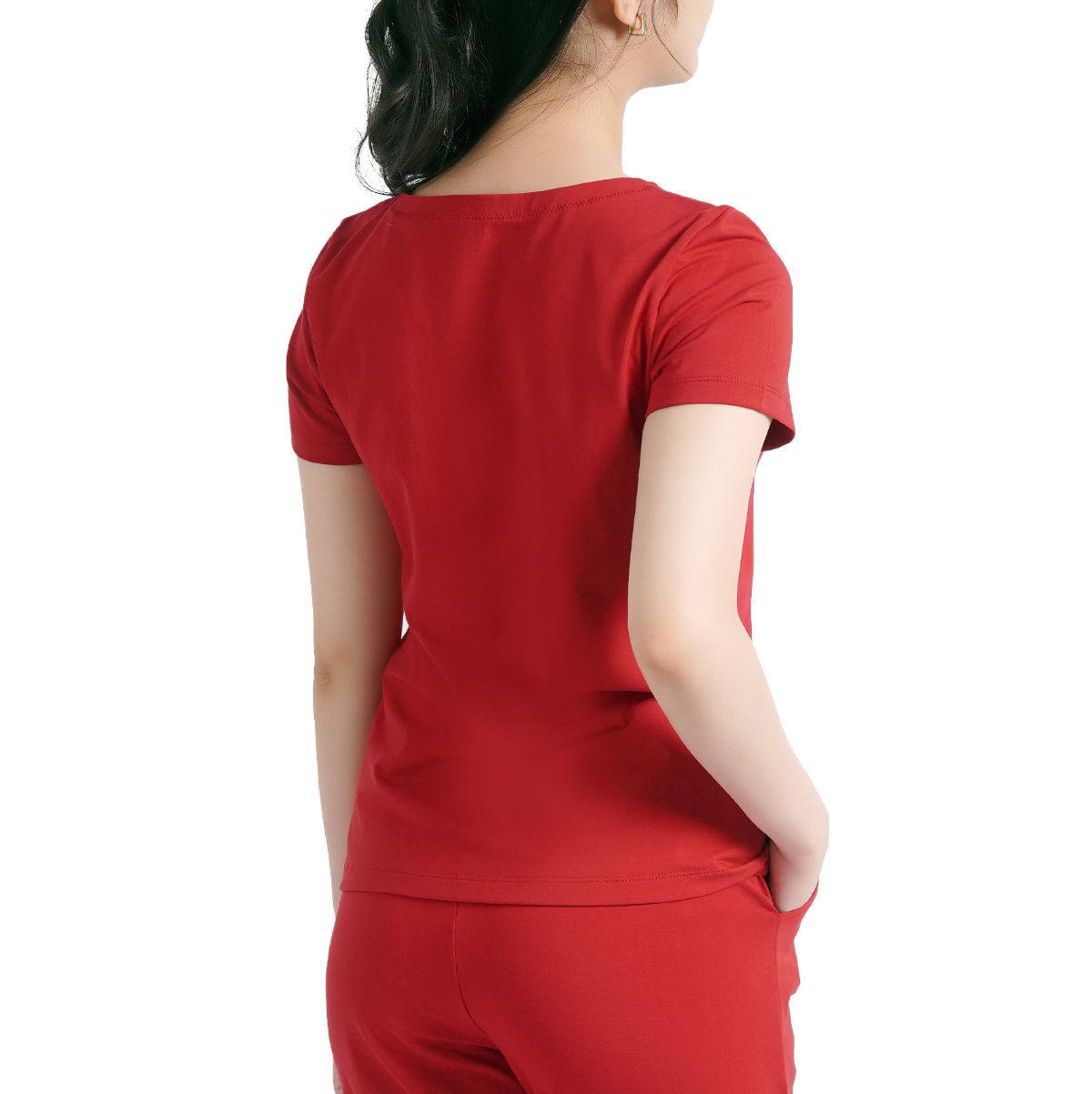 Set đồ bộ nữ kiểu quần dài tay ngắn chất cotton siêu mát 023p 3316