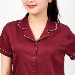 Set đồ bộ nữ kiểu quần đùi tay ngắn chất lụa nhung 265p 2021