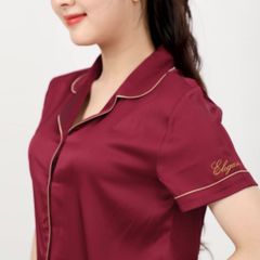 Set đồ bộ nữ kiểu quần đùi tay ngắn chất lụa nhung 265p 2021