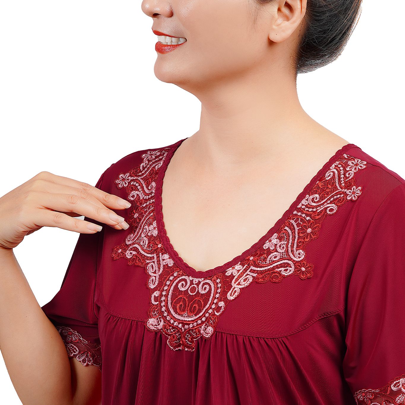 Áo ngủ, Váy ngủ tay ngắn chất thun lạnh siêu bền 012p 0169