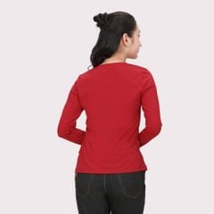 Áo thun nữ tay dài Cổ Tim chất cotton siêu mát 020p 0264