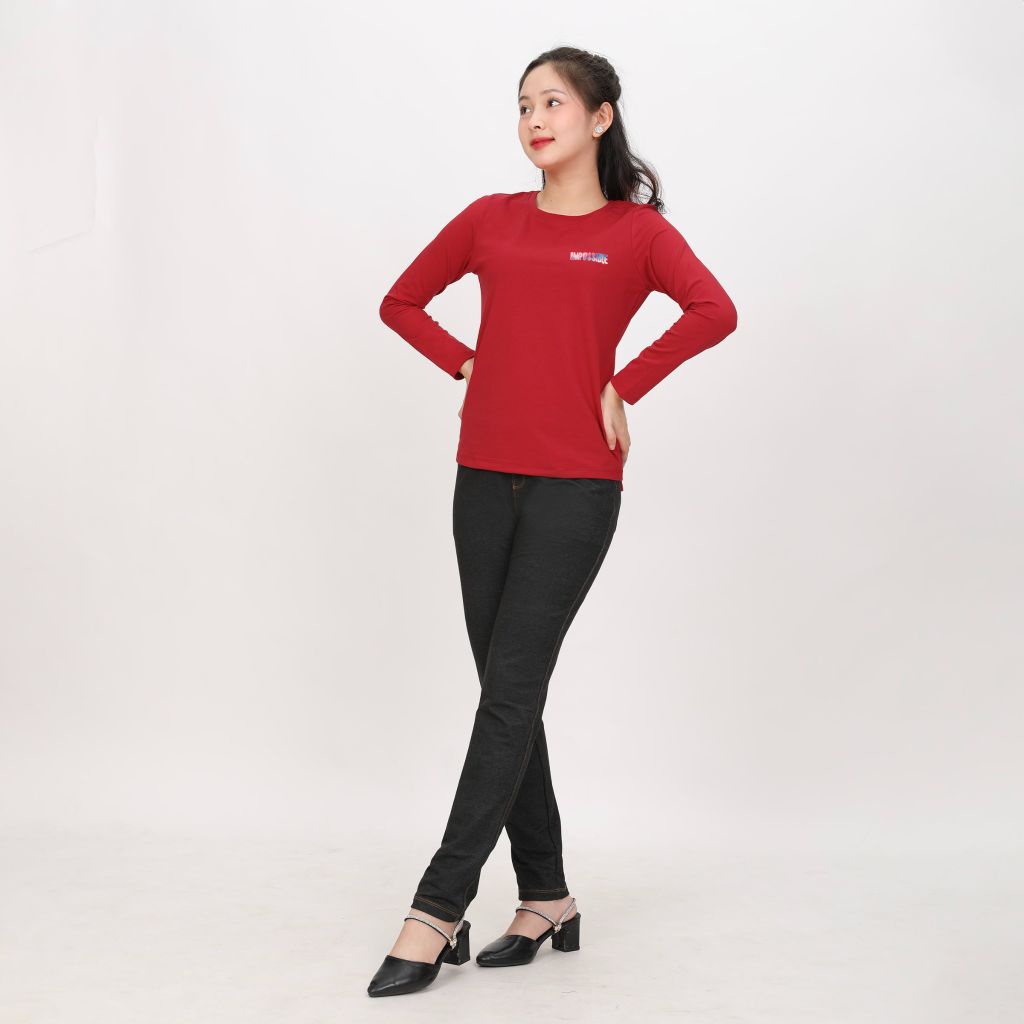 Áo Thun Tay Dài Cổ Tròn Cotton 020p 0270