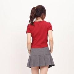 Áo thun nữ croptop tay ngắn Cổ Tròn chất rib chất cotton siêu mát 220p 0265