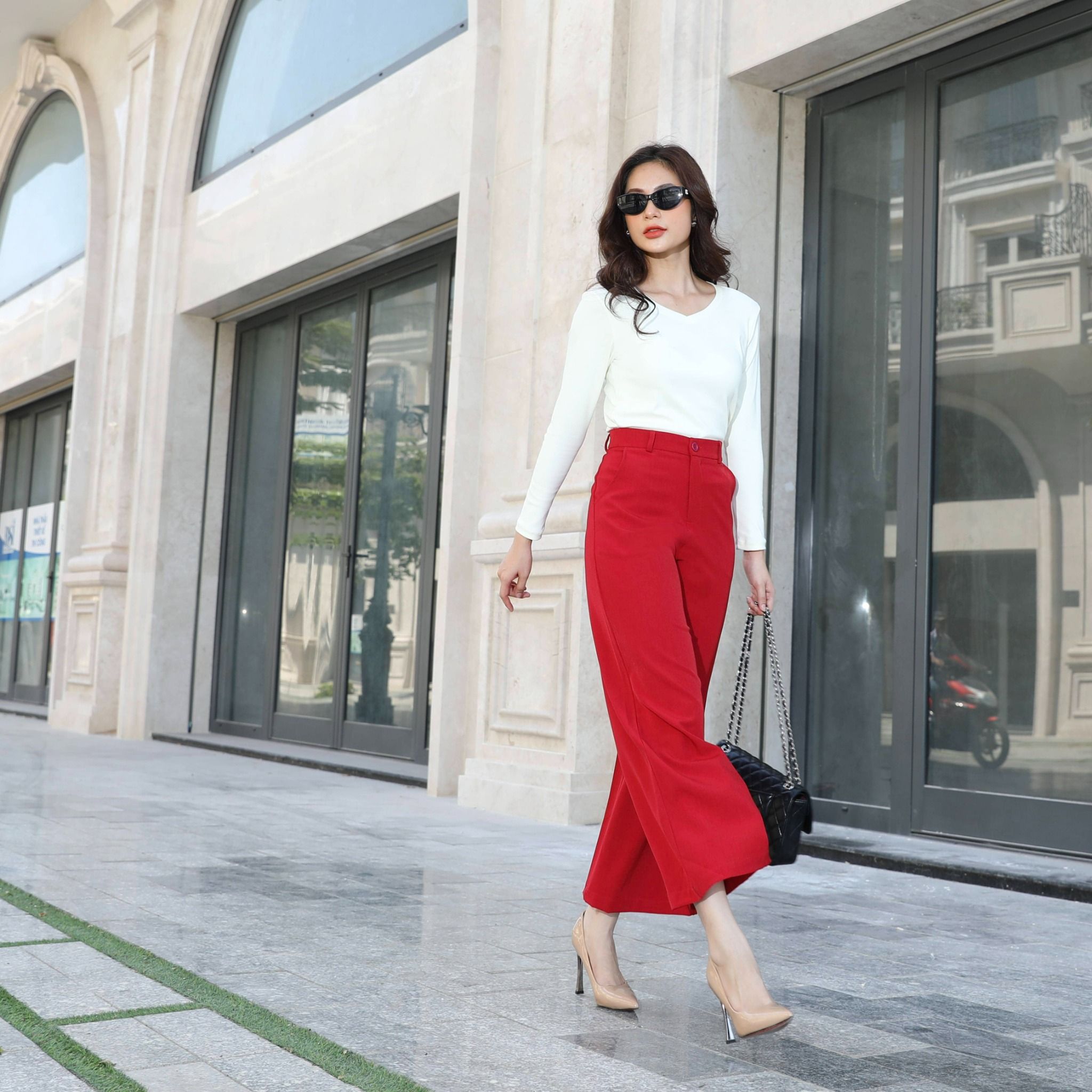 Quần dài form suông chất LYOCELL QD 578p 8523