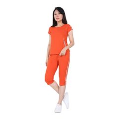 Đồ bộ nữ mặc nhà kiểu quần lửng tay ngắn cotton 024p 4135