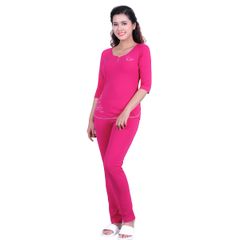 Đồ bộ nữ cotton mặc nhà kiểu quần dài tay lửng 023p 1406