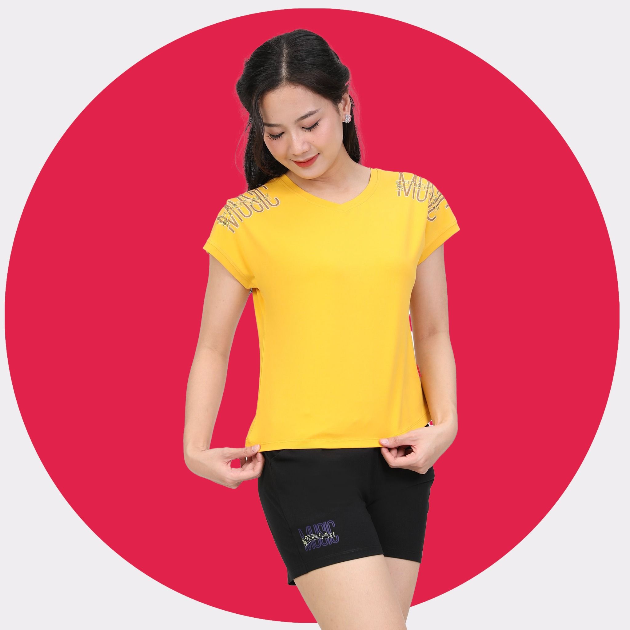 Set đồ bộ nữ kiểu quần đùi tay liền chất cotton siêu mát 025p 5204