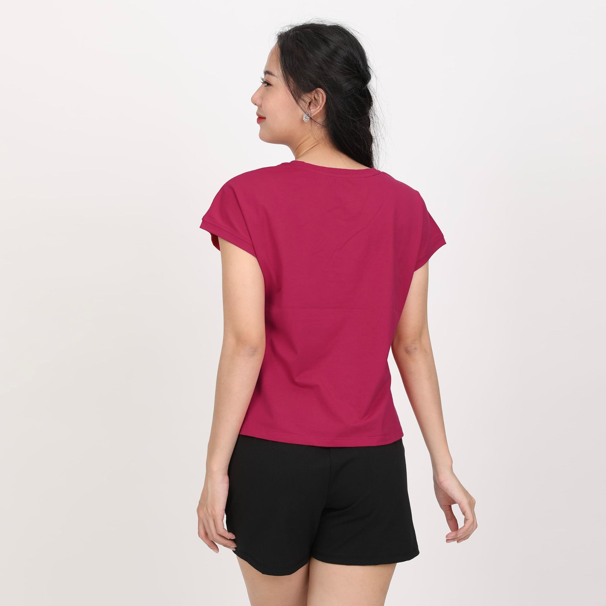 Set đồ bộ nữ kiểu quần đùi tay liền chất cotton siêu mát 025p 5221