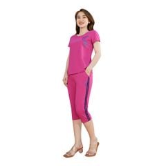 Set đồ bộ nữ kiểu quần lửng tay ngắn chất cotton siêu mát 024p 4207