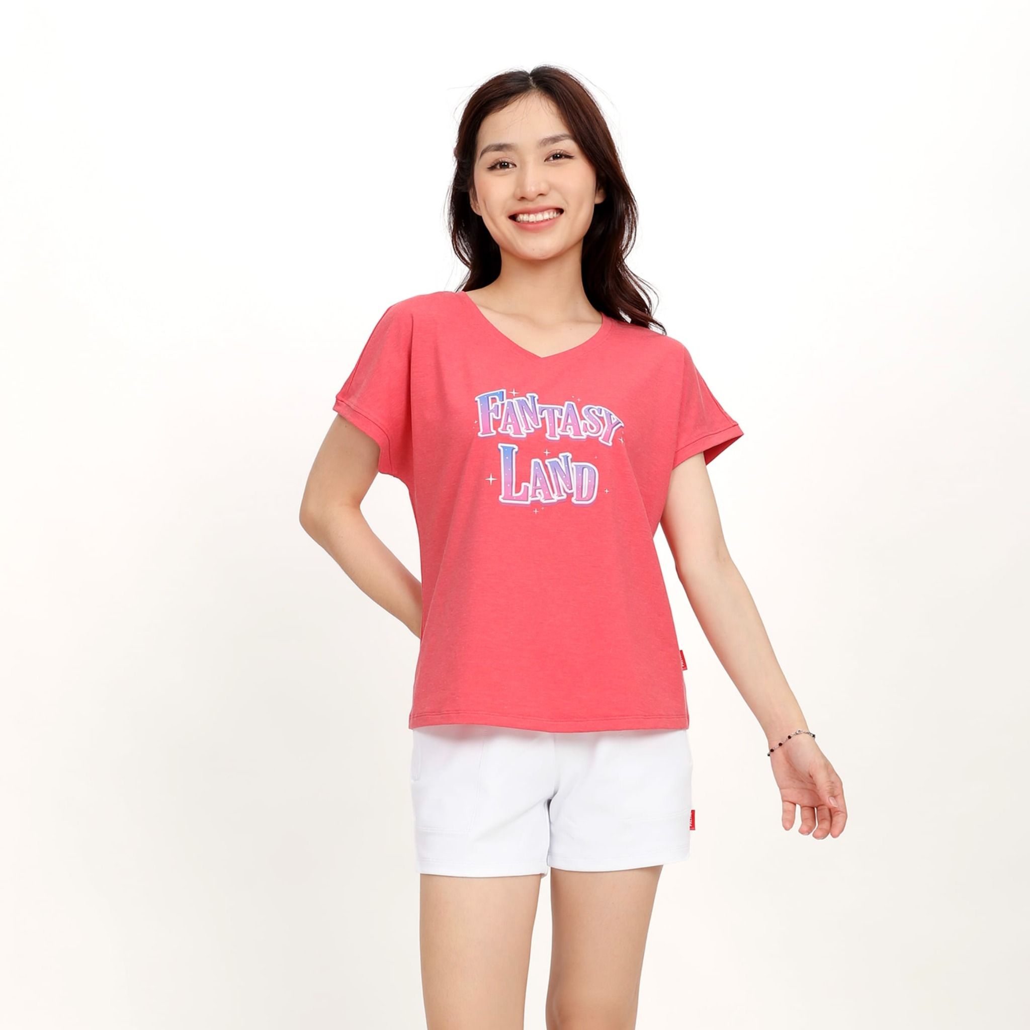Áo thun nữ form suông chất cotton melan mát 190p 0412