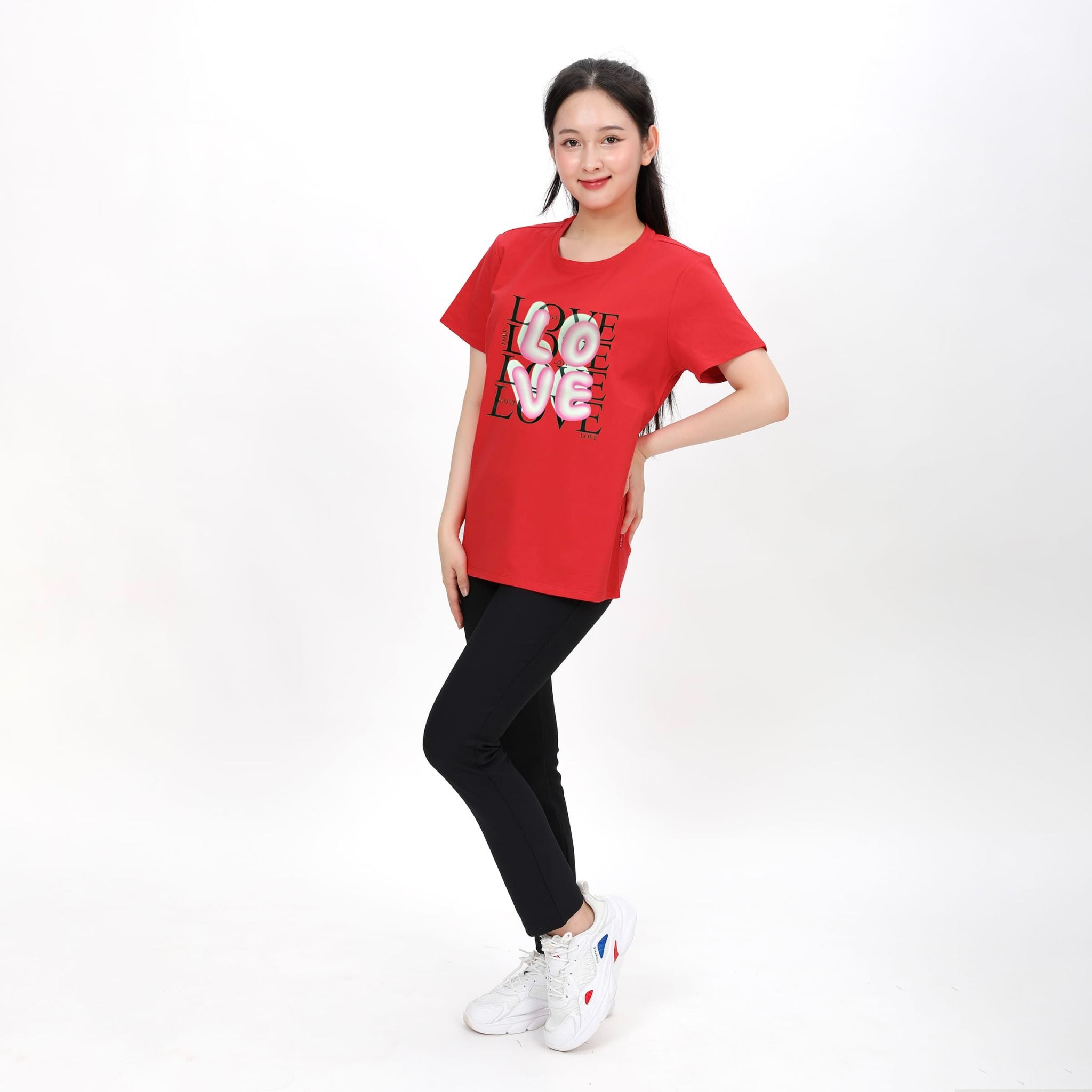 Áo thun nữ form rộng chất cotton siêu mát 020p 0454
