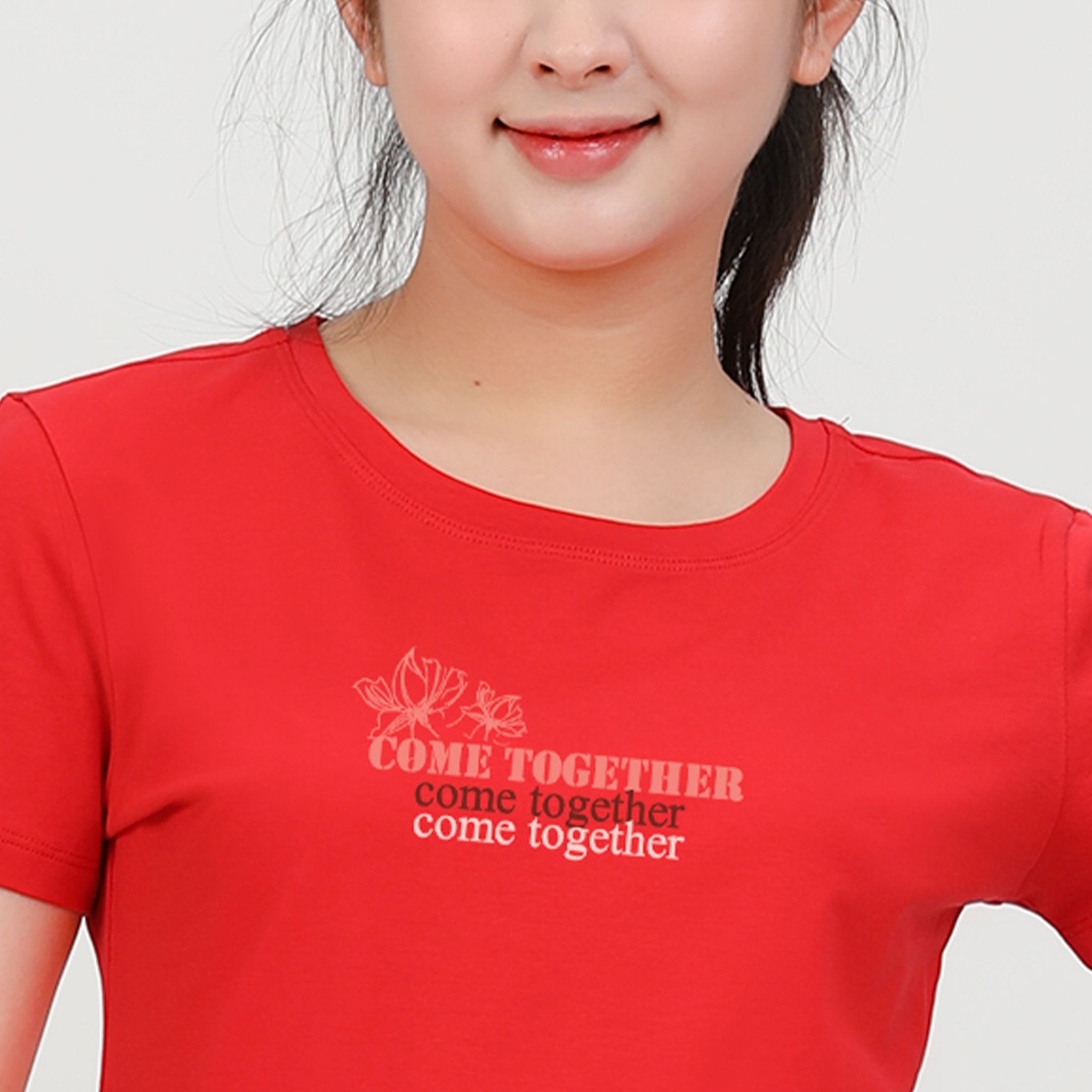 Áo thun nữ tay ngắn Cổ Tròn Form Suông chất cotton siêu mát 020p 0321