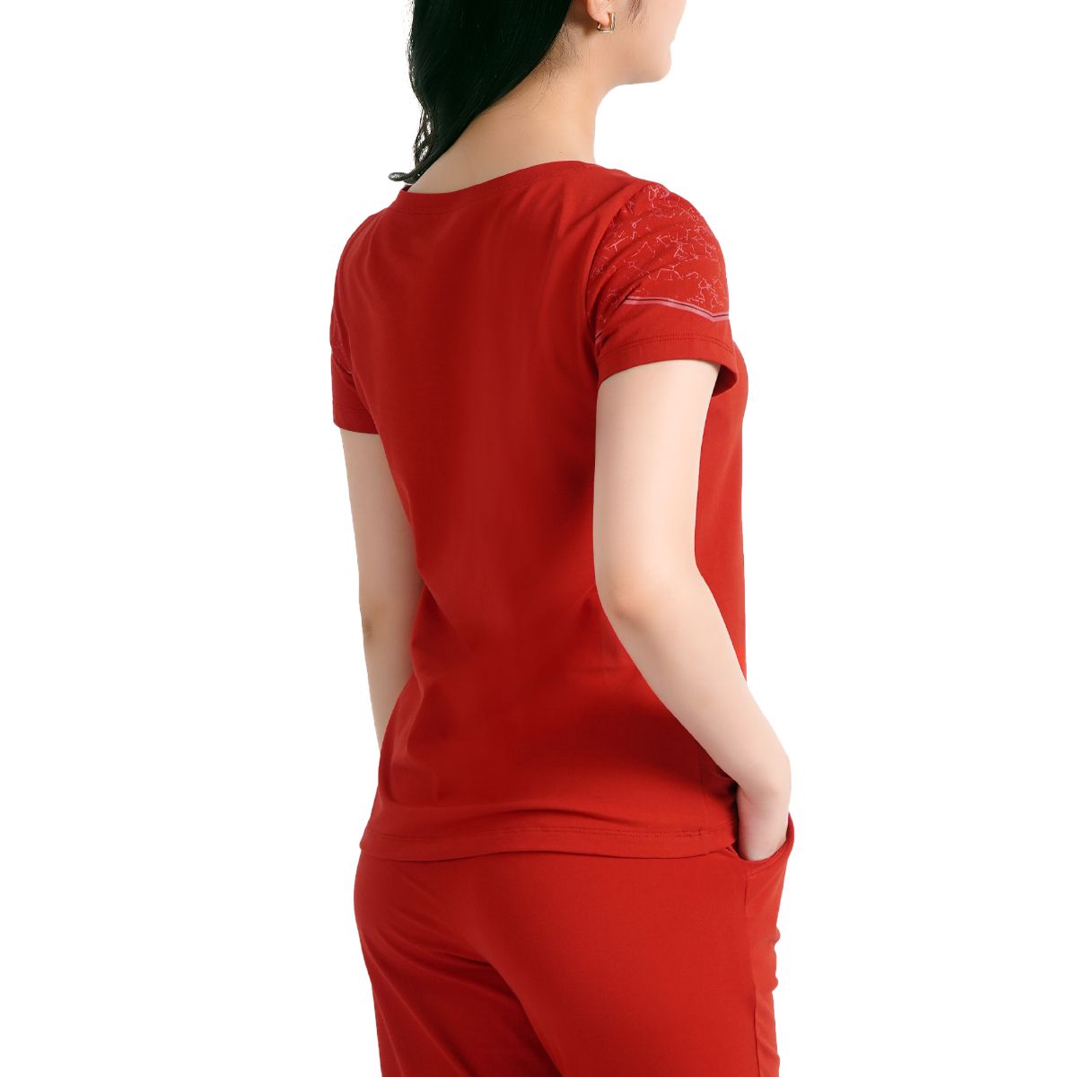 Set đồ bộ nữ kiểu quần dài tay ngắn chất cotton siêu mát 023p 3317