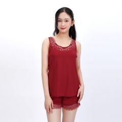 Set đồ bộ nữ kiểu quần đùi không tay chất thun lạnh siêu bền 015P 5030