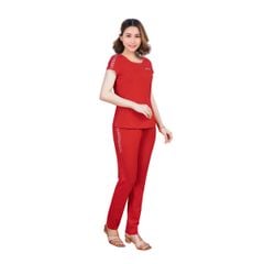 Set đồ bộ nữ kiểu quần dài tay ngắn chất cotton siêu mát 023p 3168
