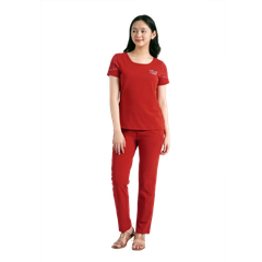 Set đồ bộ nữ kiểu quần dài tay ngắn chất cotton siêu mát 023p 3317